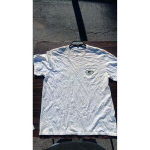 Green Bay Packer Vineyard Vines NFL Men's White T Shirt Pocket Sz XLT